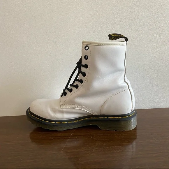 Dr. Martens White Combat Boots - Picture 5 of 8